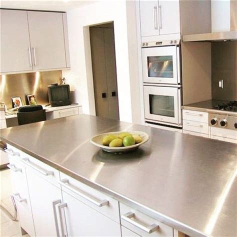 sheet metal kitchen countertops|stainless countertops pros and cons.